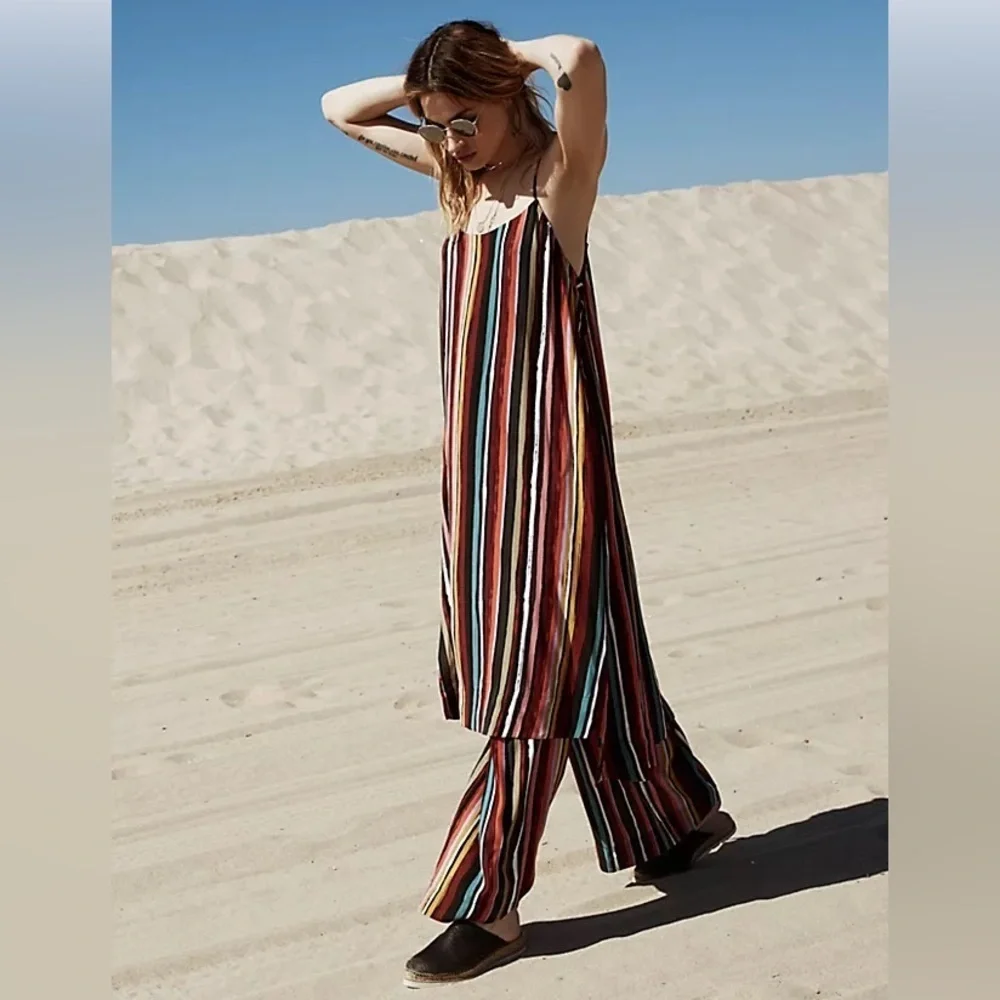 Free People Ruby Multi Striped Two-Piece Set Size S